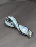 Blue & Teal Galaxy Swirl Glass | Layered Wave Design | One-Of-One | Disasterpiece Glass
