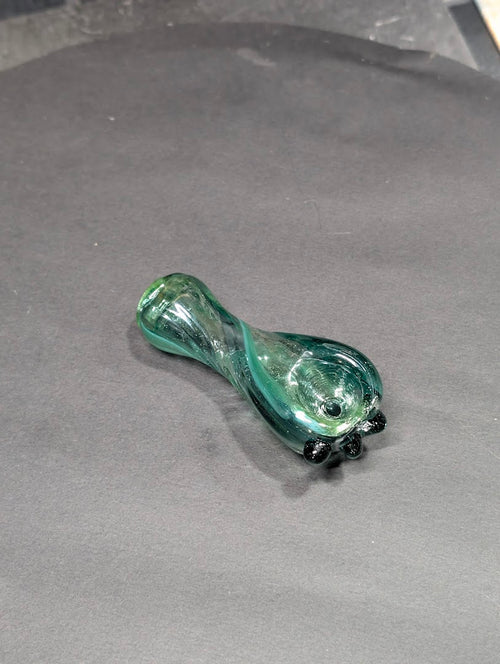 Deep Green Pipe | Green Accents | One-Of-One | Disasterpiece Glass
