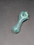 Seafoam-Green Swirl Glass Pipe | Layered Wave Design | One-Of-One | Disasterpiece Glass